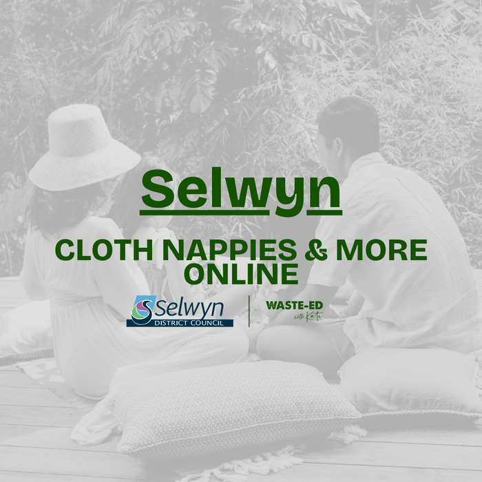 Selwyn District - Online "Cloth Nappies, & more" Course - Includes a $100 Gift Pack
