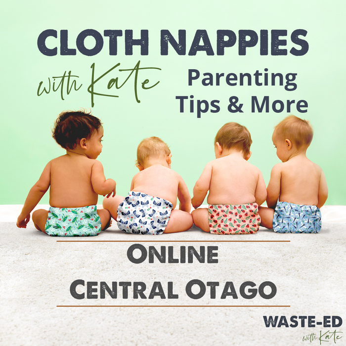 Central Otago Online "Cloth Nappies & More" Course - Includes $50 Gift Pack