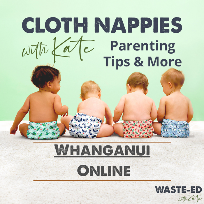 Whanganui - Online "Cloth Nappies, & more" Course - Includes a $100 Gift Pack